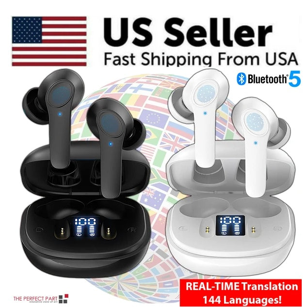 Translator Earbuds 144 Languages Real Time Online OffLine Translation Earphones